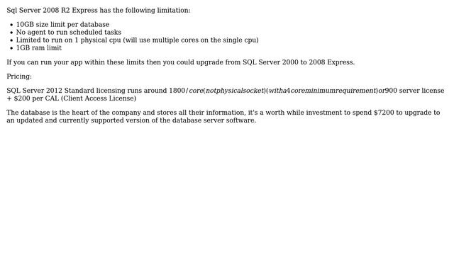 Software Engineering: SQL Server 2000 vs 2008 Express? (2 Solutions!!) смотреть онлайн