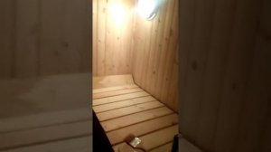 Покраска бани лаком