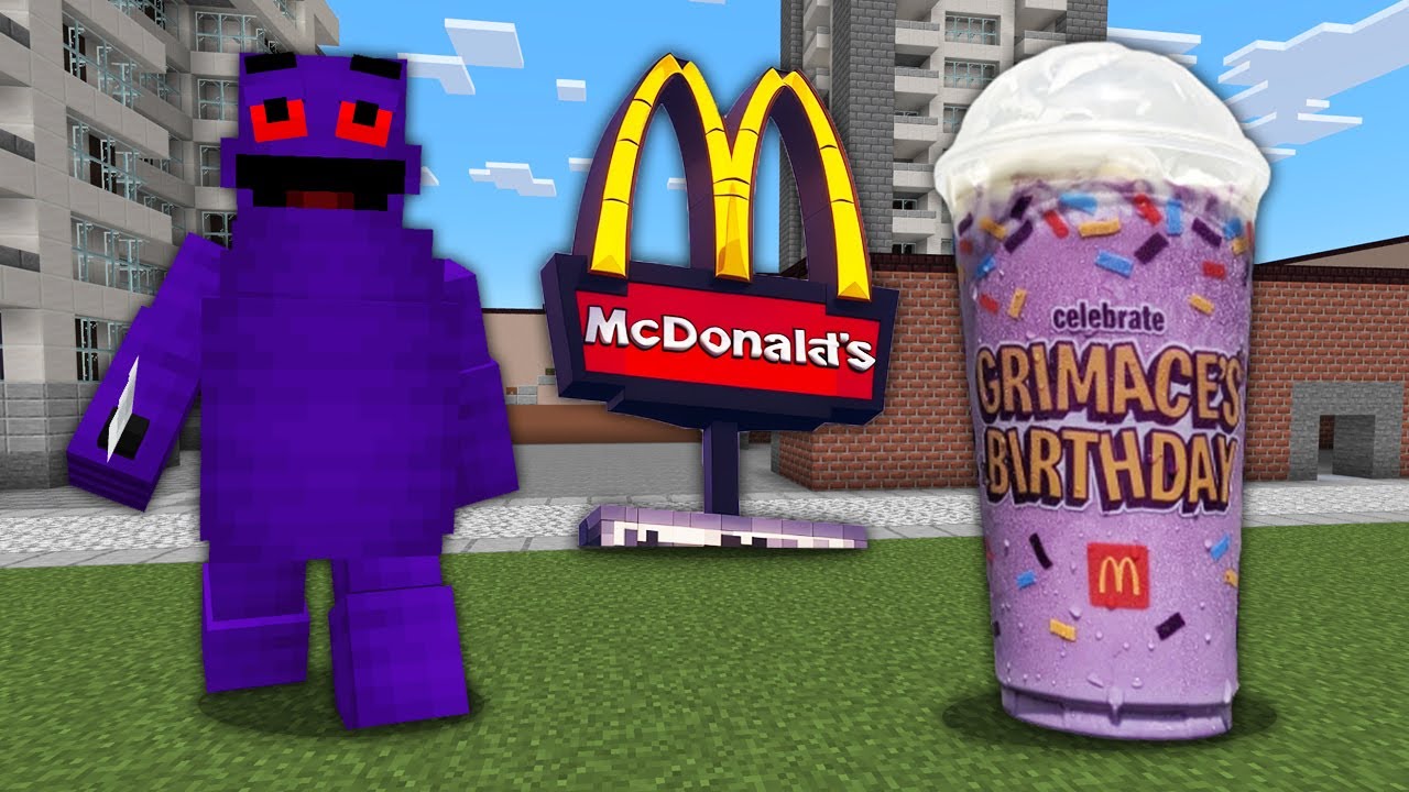 Новый мод ГРИМАС ШЕЙК в майнкрафт ! GRIMACE SHAKE McDonald’s ADDON MINECRAFT PE MOD смотреть онлайн