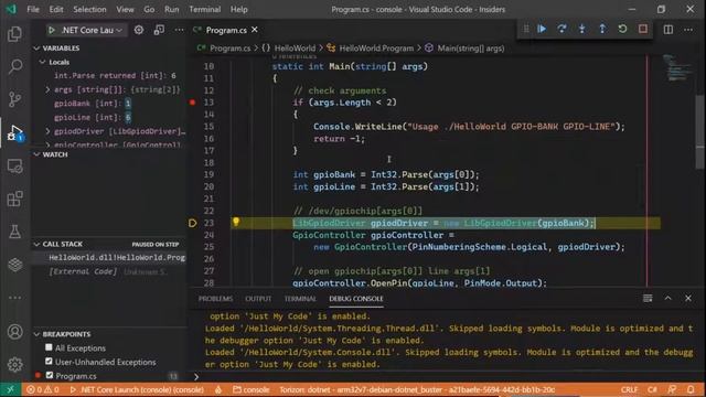 Learning dotnet IoT Libraries with VSCode and Toradex board смотреть онлайн