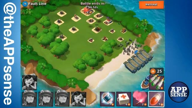 Fault Line (18) Single Player Island - Boom Beach Walkthrough смотреть онлайн