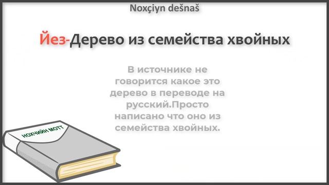 Слова из чеченского. Названия деревьев и кустарников. Продолжение. Нохчийн мотт смотреть онлайн