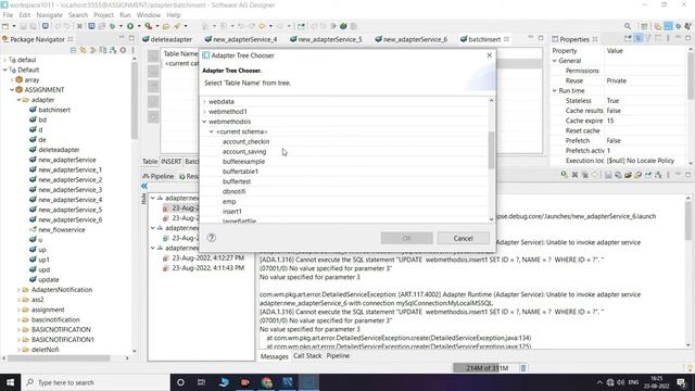 how to develop batchinsertSQL adapter service in software AG 10.11//Batch InsertSQL adapter templat смотреть онлайн