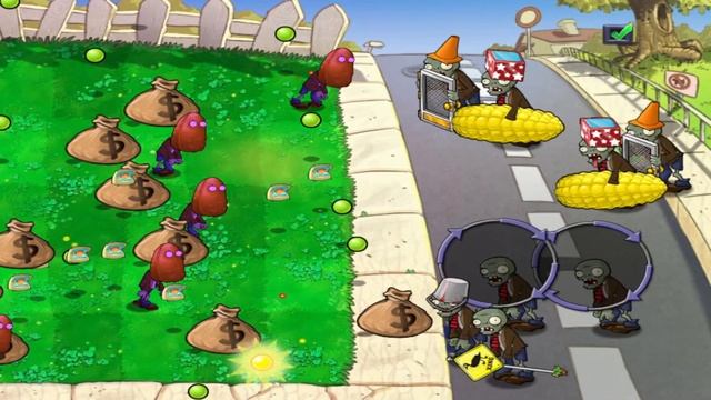Plants vs zombies custom Gatling pea and Threepeater vs 99 Zombie смотреть онлайн