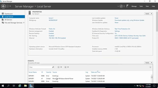 Windows Server 2019 Initial Setup and Configuration | Post Installation Setup Windows Server 2019 смотреть онлайн