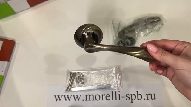 Дверные ручки Rucetti RAP 1 AB Цвет - Античная бронза смотреть онлайн