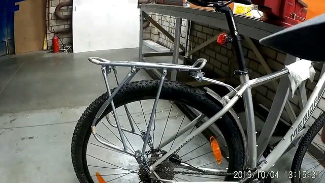 Снаряжение в поход. Merida BIG.NINE 80-D, 2019. Велобагажник и заднее крыло. Видео от VLANK. смотреть онлайн