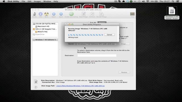 Mac: Burn an iso image to Dvd/Cd with Disk Utility смотреть онлайн