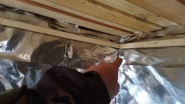 #Каркасная баня. Первый раз топлю печь, утепление, пароизоляция. смотреть онлайн