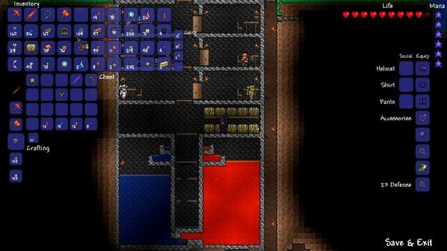 Lets Play Terraria - Episode 13: Molten Armor... "Jackpot!" смотреть онлайн