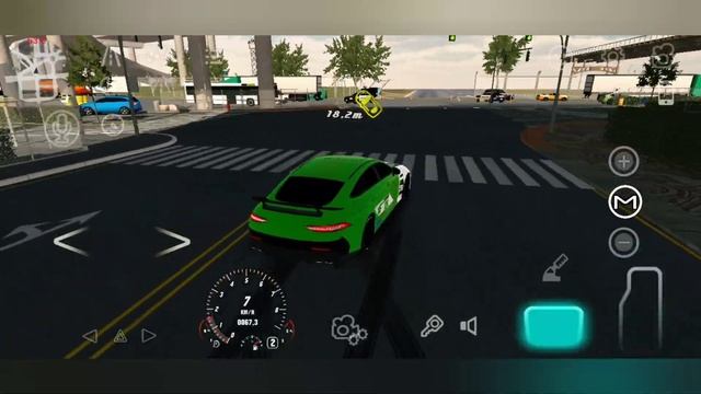 Дрифт настройка на мерседес GT63s - акула в кар паркинг