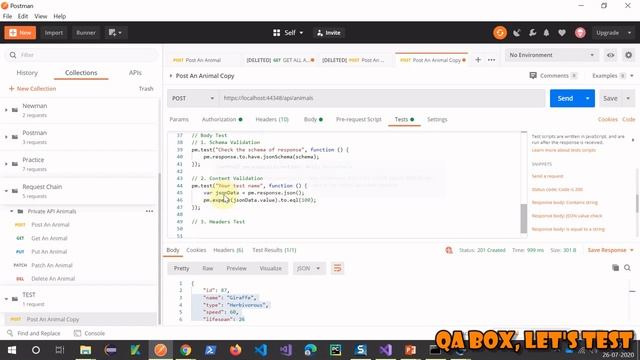 Part 22 - Tests in API Testing смотреть онлайн