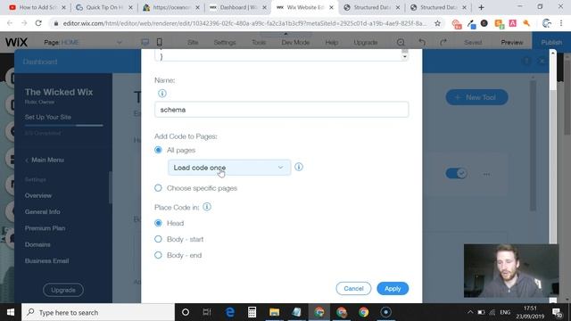Quick tip on adding schema to your WIX website - updated September 2019 смотреть онлайн
