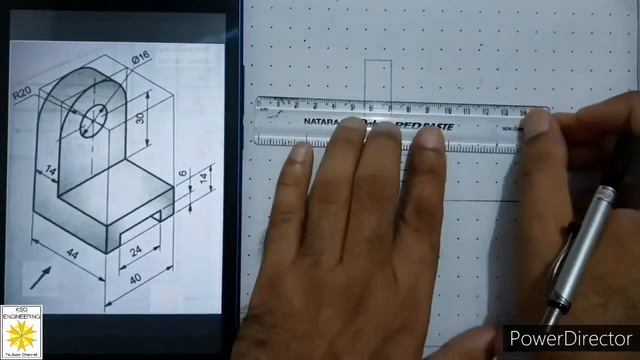 Full Sectioning | Problem 2 | Engineering Drawing | 9.2 смотреть онлайн