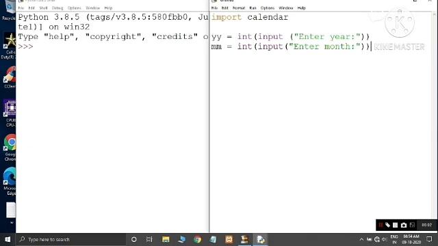 python Calendar Program 2020|how to make calendar in python language. смотреть онлайн