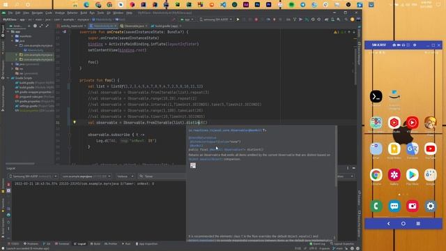 #100 Android Kotlin Development 2022 [Arabic] | RX Java Distinct operator смотреть онлайн