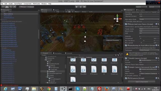 Все для трехмерной игры на Unity 3d (Работа с камерой с помощью мышки) Урок 6 смотреть онлайн