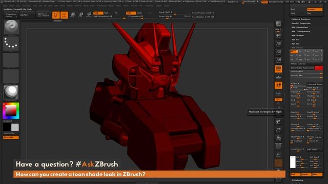 #AskZBrush - "How can you create a Toon Shade look in ZBrush?" смотреть онлайн