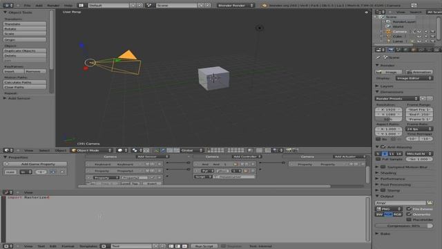 BGE6 - Python in Blender Game Engine - Show Mouse Cursor - Linux смотреть онлайн