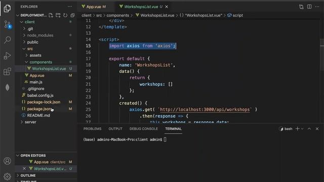 Step 4 - Setting up the frontend app (Vue JS) смотреть онлайн