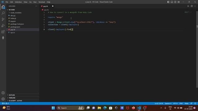 How to connect mongodb with ruby смотреть онлайн