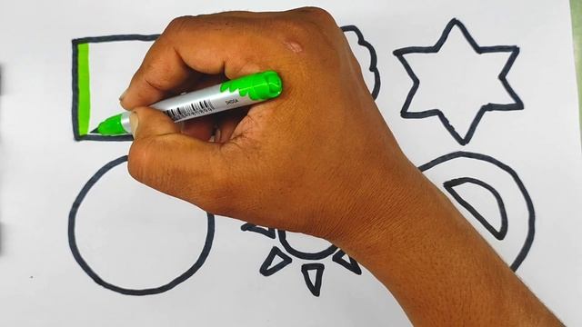 learn 2d shape for kids, nursery rhymes, preschoolers educational video in hindi,easy drawing shape смотреть онлайн