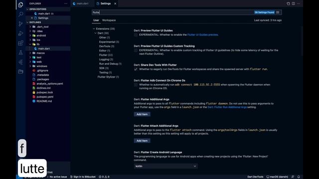 Flutter VSCode Settings To Show Dot Line [2022] #Flutter #vs_code смотреть онлайн