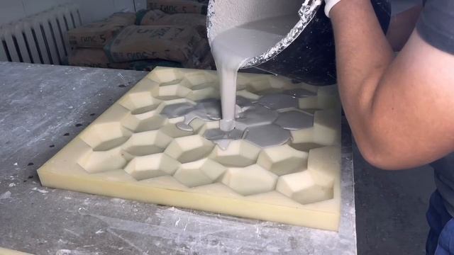 Производство гипсовых 3D панелей  КСК Гипс