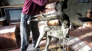 Бетонная скульптура. Как я ее делаю. The concrete sculpture. How i create it.