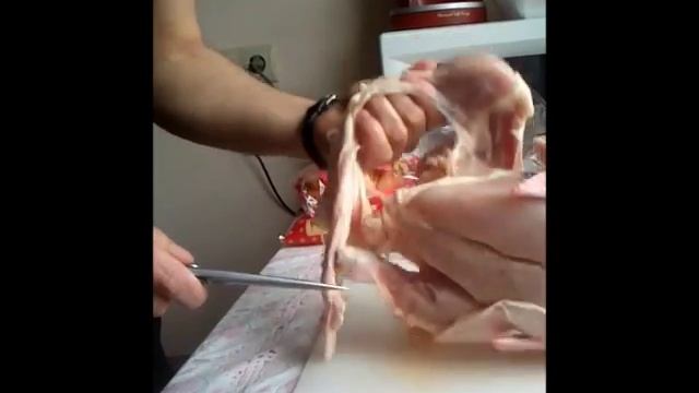 Снятие шкуры с курицы ножом Alfa смотреть онлайн