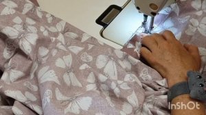 Пошив пододеяльника с застёжкой на пуговицы.