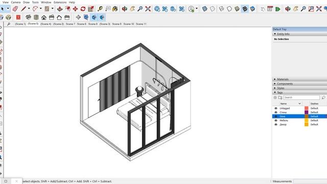 Метки в SketchUp смотреть онлайн