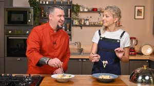 Паста тальятелле с морепродуктами. Паста со слабосоленым лососем в сливочном соусе