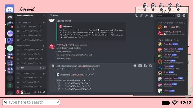 ༊*·˚ Mimu welcome message tutorial | slash commands (updated) смотреть онлайн