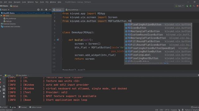 Kivy Tutorial 3 - Creating Buttons in Material Design | KivyMD смотреть онлайн