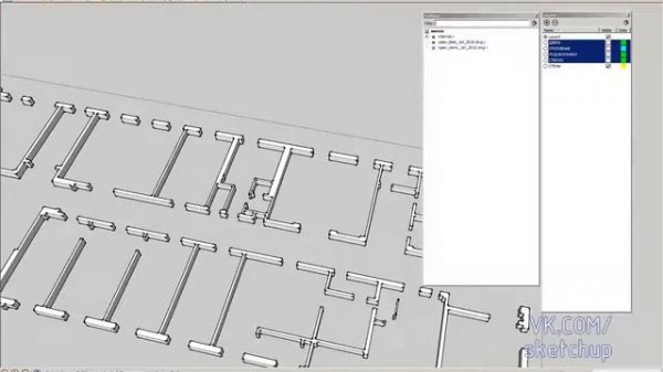 SketchUp    Импорт AutoCAD DWG планов  Пошаговая инструкция с примерами