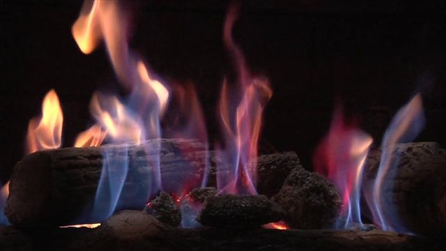 Успокаивающий камин ? Виртуальный камин. Fireplace 10 hours full HD смотреть онлайн