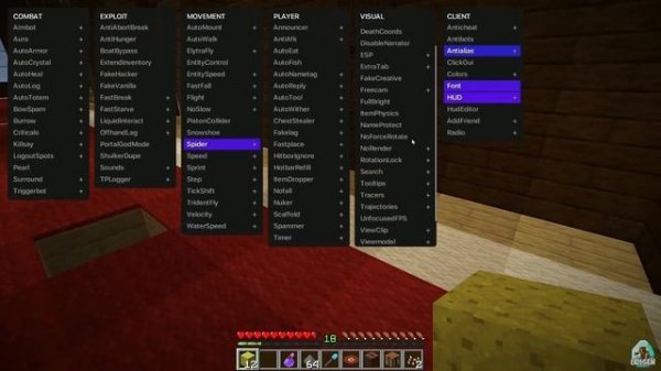 How to get Cheats for Minecraft 1.19.2 - download and install Hydra cheat client 1.19.2