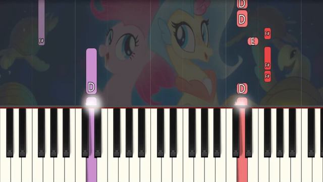 One Small Thing - My Little Pony (FAST) Both Hands Easy Piano Tutorial смотреть онлайн