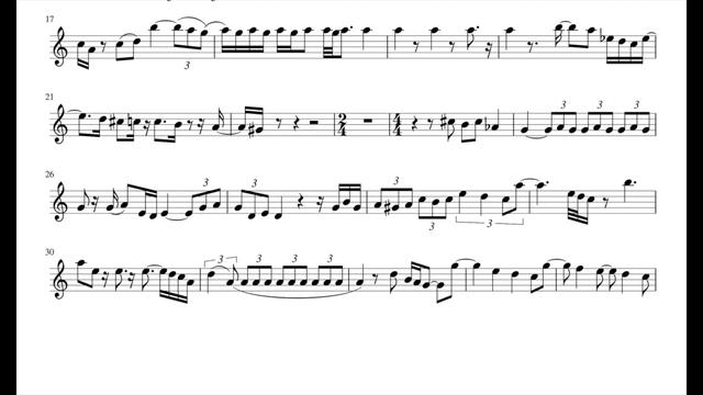 THE GREAT GIG IN THE SKY (backing track sheet music tenor sax) transcription Tony Battaglia смотреть онлайн