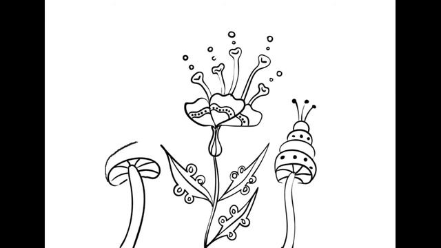 Рисуем фантастические цветы смотреть онлайн