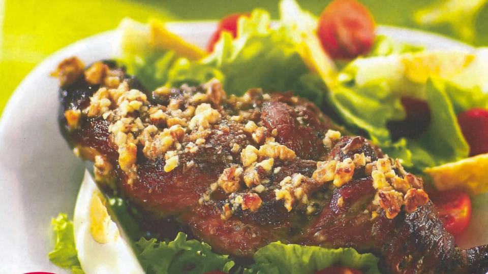 "Косичка" мясная.Под медовой корочкой с орехами. Жаркое по-новому смотреть онлайн