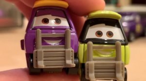 Mattel Disney Cars Mike Stockar - Transberry Juice Pitty (Dinoco 400) Piston Cup