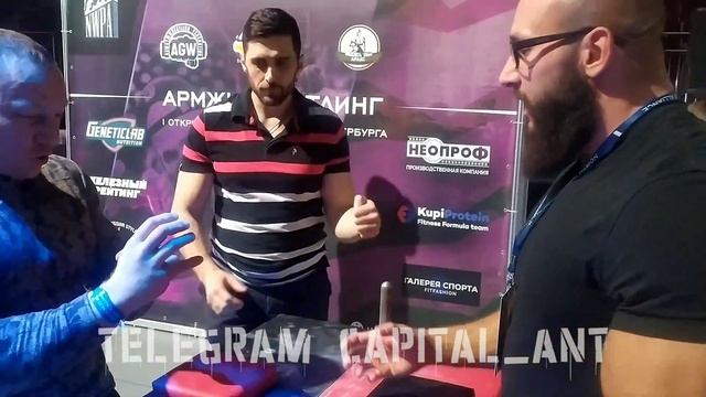 Антон Корчин Vs Низами Тагиев NWPA. Armwrestling Promotion Machine. World Record Holder's Biceps.