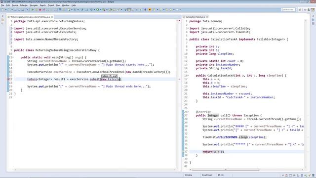 3 Returning Values Using Executors First Way -- Returning values from Threads in Executor Framework смотреть онлайн