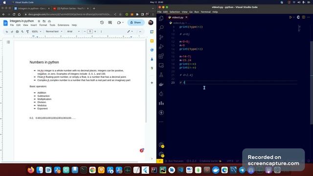Python Tutorial - Video 5- Number Data Types in python??????? смотреть онлайн
