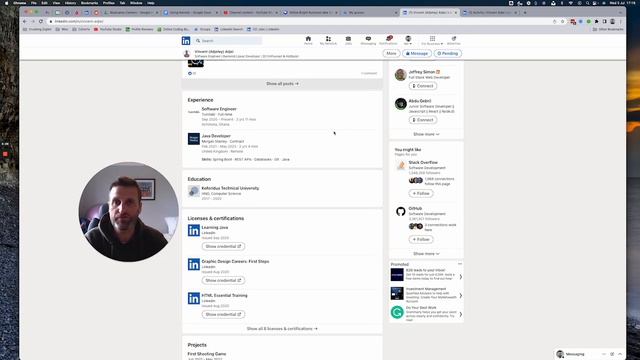 Software Developer Profile Review: Vincent Adjei (Java) LinkedIn Profile ? смотреть онлайн