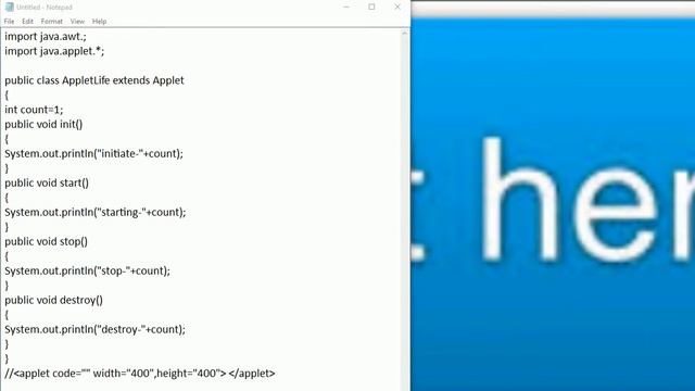 Applet and its states with suitable (perfect) example смотреть онлайн