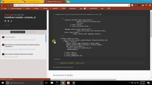 Laravel bangla tutorial 21(edit,&Update) смотреть онлайн