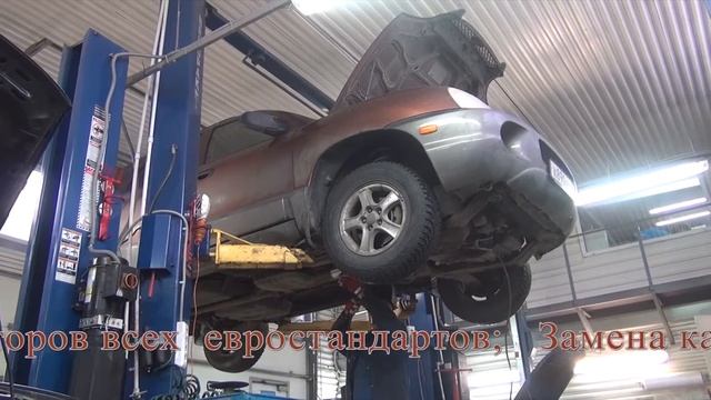 Пламегаситель и гофра на Hyundai Santa Fee. Замена пламегасителя. Замена гофры. смотреть онлайн